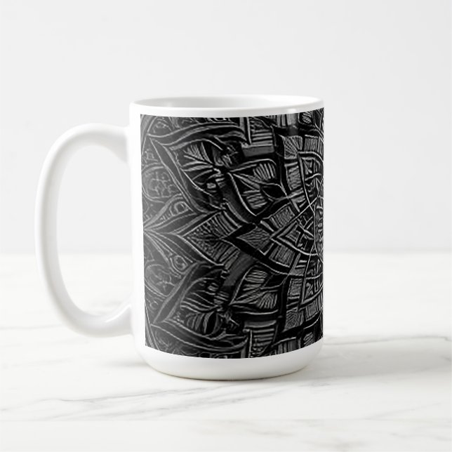 Silver Mandala Mug Kaffemugg (Vänster)