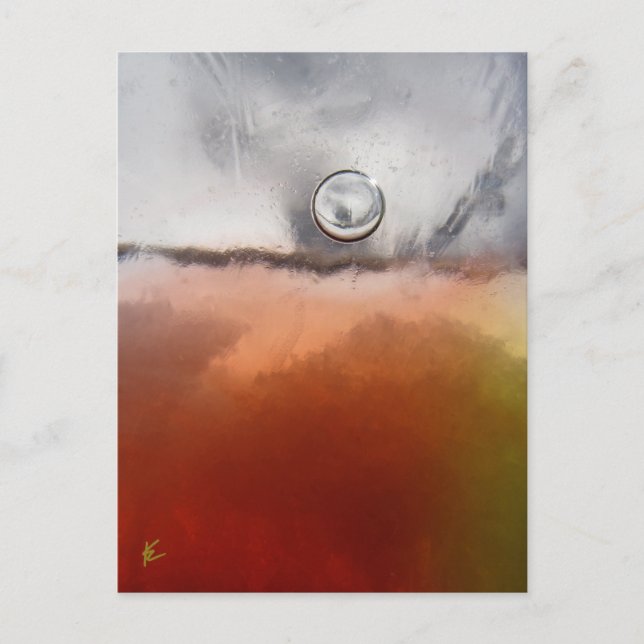 Silver Måne Flyter över Röda havet Vykort (Framsida)