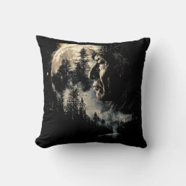 Silver Måne Lone indisk Kudde