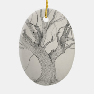 Silver Maple Julgransprydnad Keramik