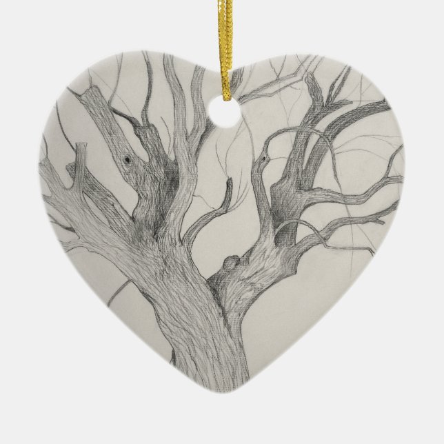 Silver Maple Julgransprydnad Keramik (Framsidan)