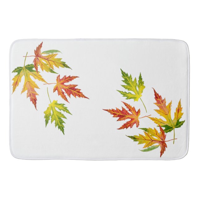Silver Maple på en badmat Badrumsmatta (Framsidan)