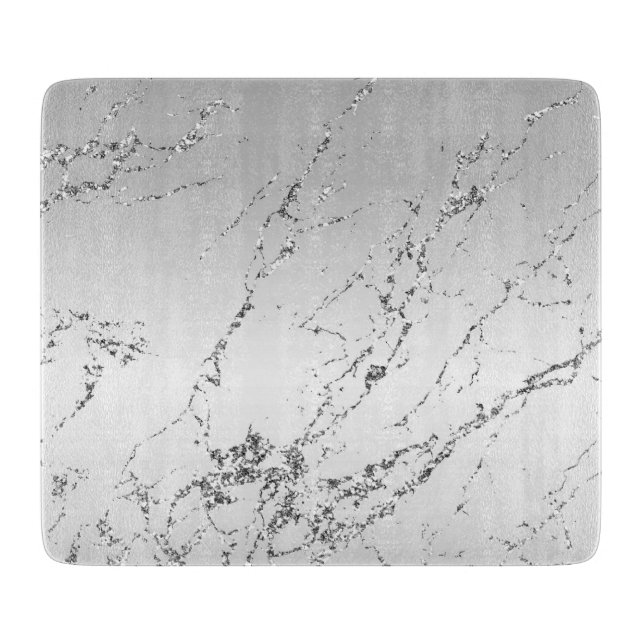 Silver Marble Glam Glitter (Framsidan)