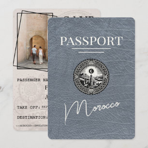 Silver-marockanskt pass sparat datum spara datumet