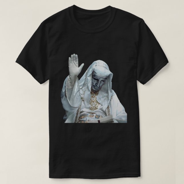 Silver Mask Kung Baldwin Meme | Crusader Vibes T Shirt (Design framsida)