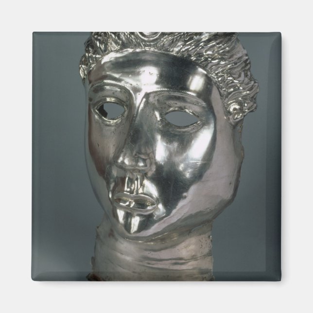Silver mask, romersk, första hälften av 300-talet  magnet (Framsidan)