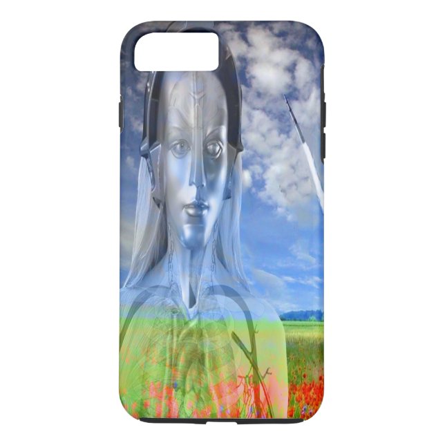 Silver Maskin Case-Mate iPhone Skal (Baksida)
