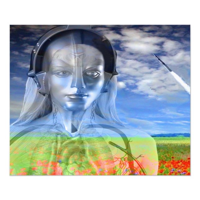 Silver Maskin Fototryck (Framsidan)