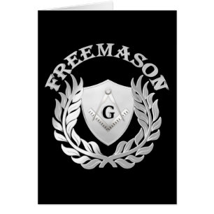 Silver-masonry-symbol Hälsningskort