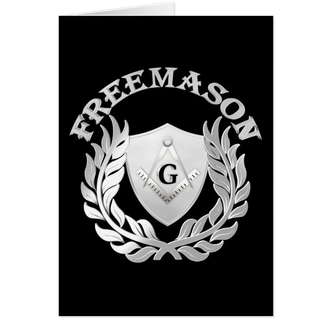 Silver-masonry-symbol Hälsningskort (Framsidan)
