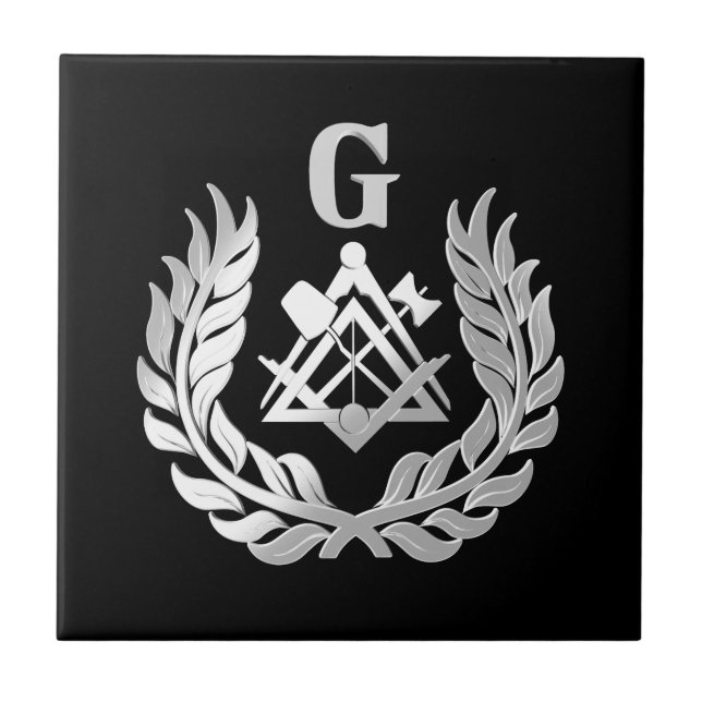 Silver-masonry-symbol Kakelplatta (Framsidan)