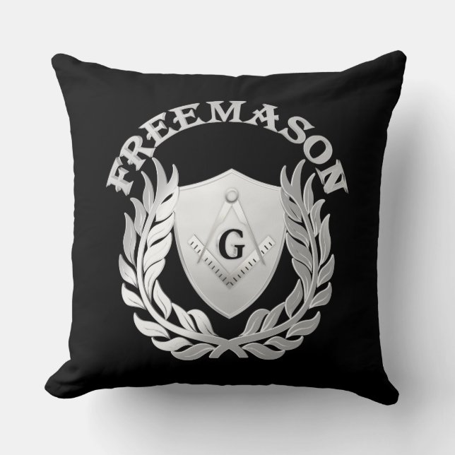 Silver-masonry-symbol Kudde (Framsida)