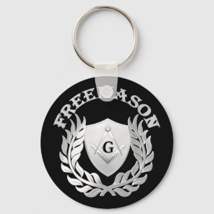 Silver-masonry-symbol Nyckelring