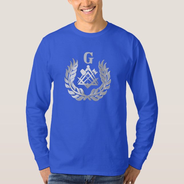 Silver-masonry-symbol T-shirt (Framsida)