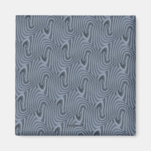 silver maze magnet (Framsidan)