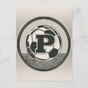 Silver Medal Ocer Monogram Brev P Vykort