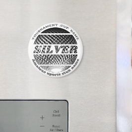 Silver medalj, vinnare 2:a ställe magnet