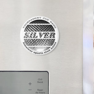 Silver medalj, vinnare 2:a ställe magnet