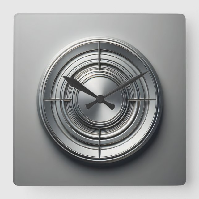 silver metal quarters fyrkantig klocka (Framsida)