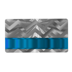 Silver metaliskt tittar chevron fraktsedel