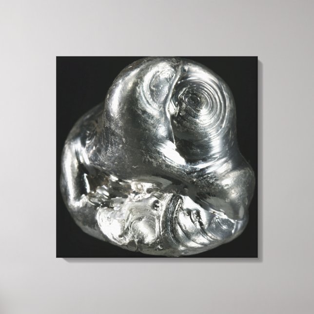 Silver metall canvastryck (Framsida)