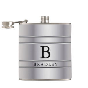 Silver Metall Fickplunta