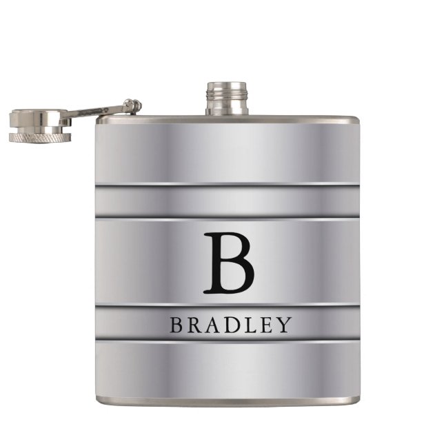 Silver Metall Fickplunta (Öppnad)