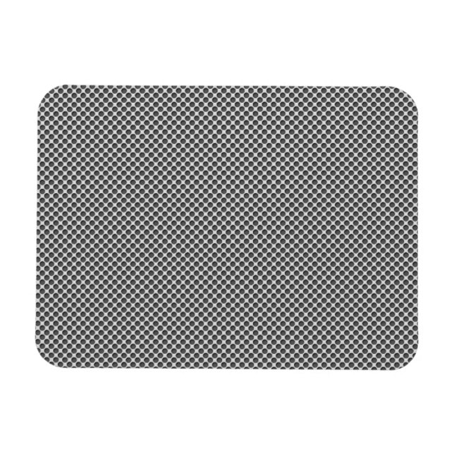 Silver Metall med Hål Mönster Magnet (Horisontell)