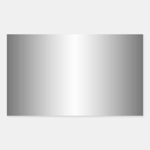 Silver Metall: Se Sticker Rektangulärt Klistermärke