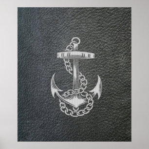 silver metall-skaleffektankare för coola poster