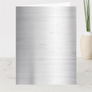 Silver metall struktur kort