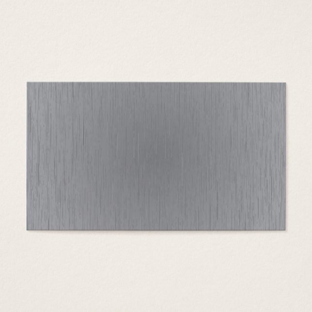 Silver Metall utseende Visitkort (Framsidan)