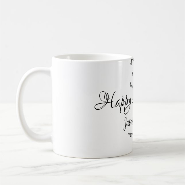 Silver Metallic 30:e Lycklig-årsdagen, lägg till n Kaffemugg (Vänster)
