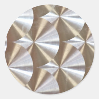SILVER METALLIC CDROMS MUSIC DISKLES CIRCLES STRUK RUNT KLISTERMÄRKE