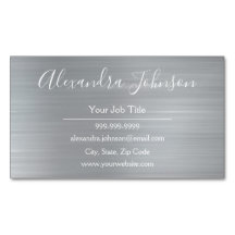 Silver Metallic Foil Modern Professionell