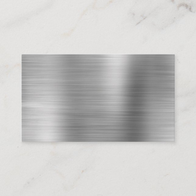 Silver Metallic Shimmer Foil Blank Placeringskort (Framsida)