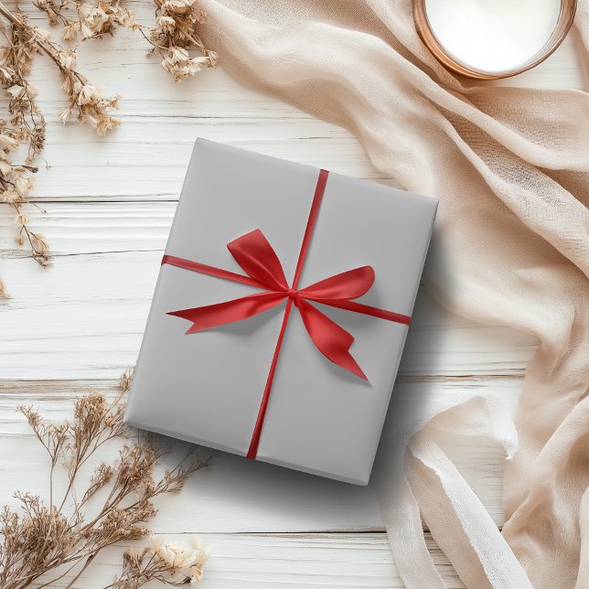 Silver Metallic Solid Färg | Klassisk | ELEGANT Presentpapper (Skapare uppladdad)