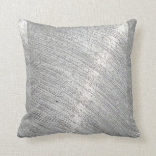 Silver Metallisk Glans Mönster Kudde