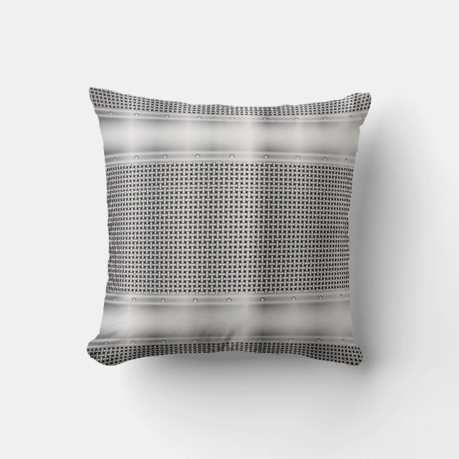 Silver Metallisk Kastkudde Kudde (Framsida)