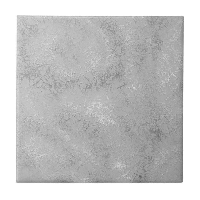 Silver metallisk textur rustik glans stilren kakelplatta (Framsidan)