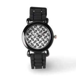 Silver Metalliskt Mönstrat Ur Armbandsur
