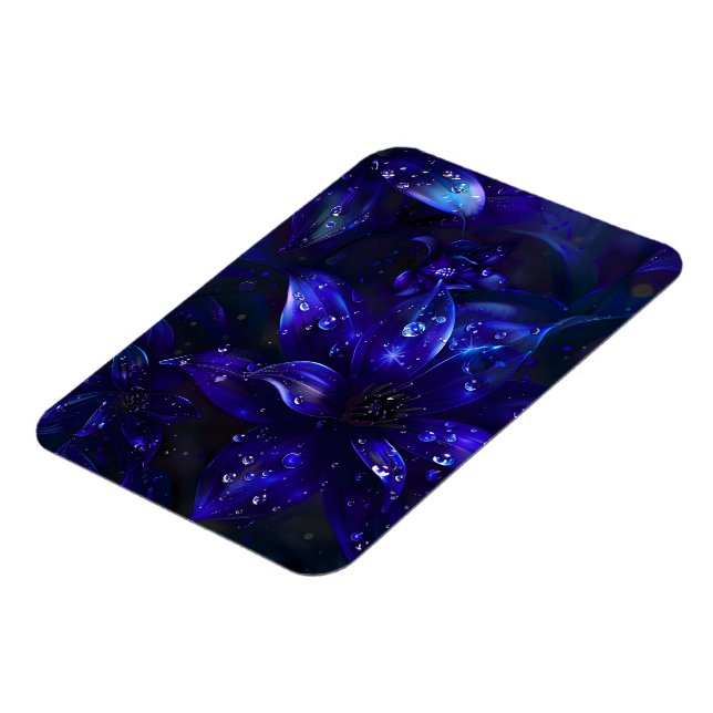 Silver Midnight Blooms Magnet (Vänstra Sidan)