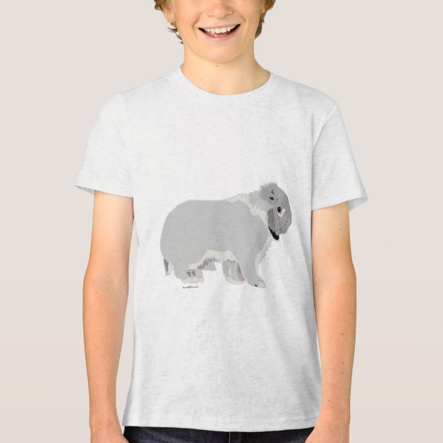 Silver Mini Lop T Shirt (Framsida)
