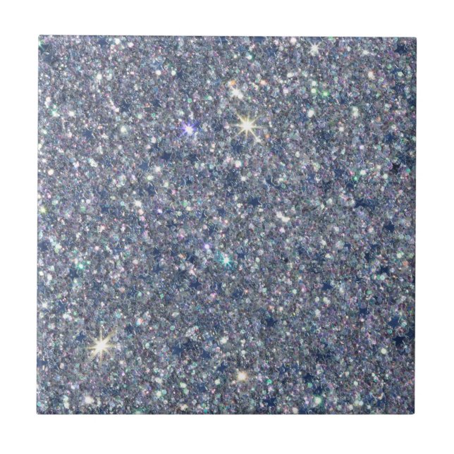 silver-miniatyrdiagram gnistra glitter struktur kakelplatta (Framsidan)