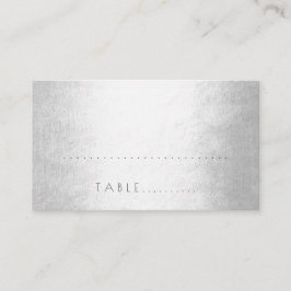 Silver minimalism Bröllop Escort Ställe Pack Placeringskort