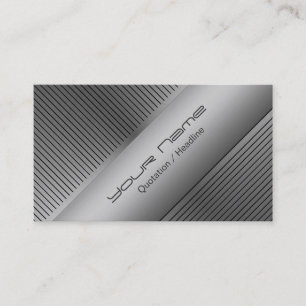 Silver Modern Visitkort