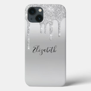 Silver Monogram Glitter Trendigt