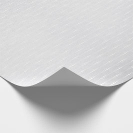 Silver Monokromatiskt Grått Fintvätt Rand Presentpapper