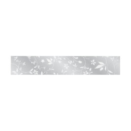Silver Mönster Blommigt Belly Band För Inbjudningskort