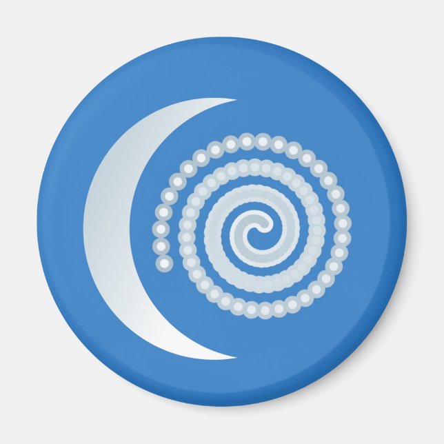 Silver Moon Spiral Magnet (Framsidan)